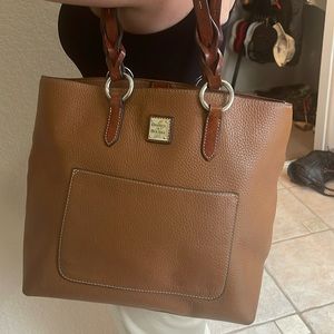 Dooney and Bourke brown leather tote lightly loved